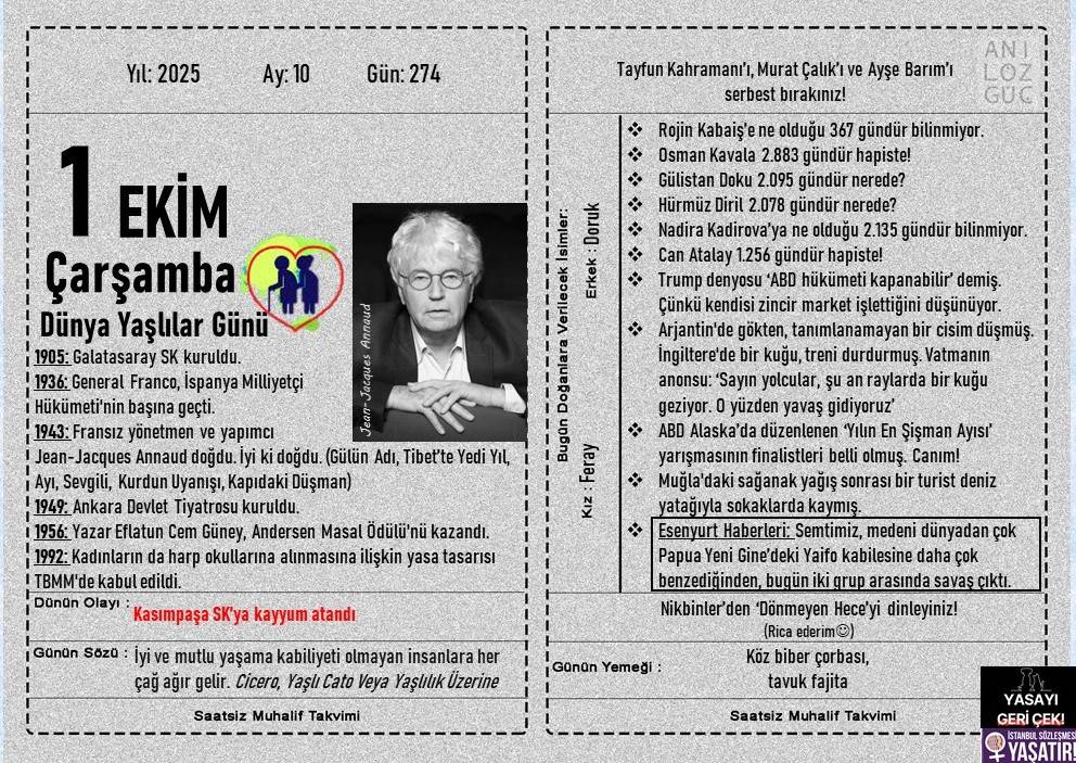 Dünya Yaşlılar Günü 1